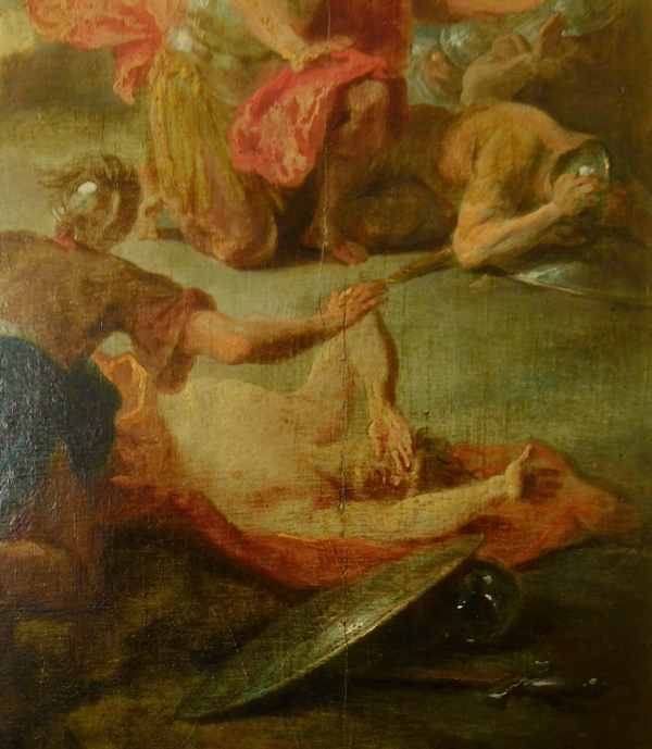 Early 18th century French school : Christ Resurrection - oil on panel