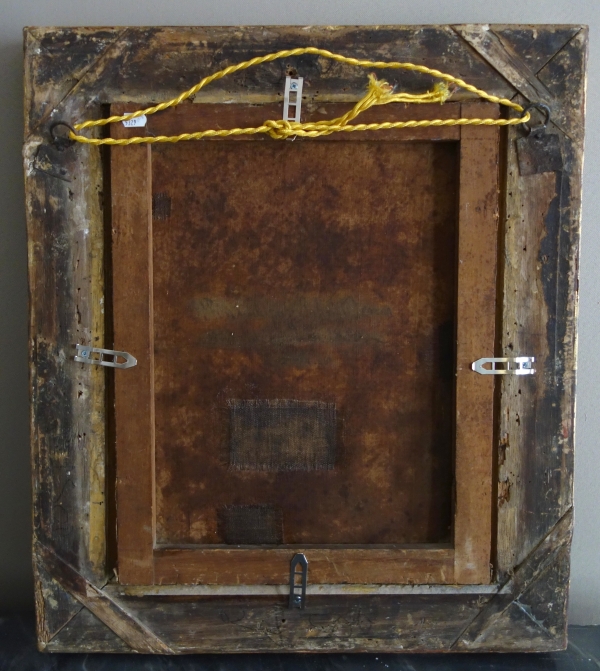 Christ Resurrection after Van Loo, oil on canvas, Louis XIV gilt wood frame