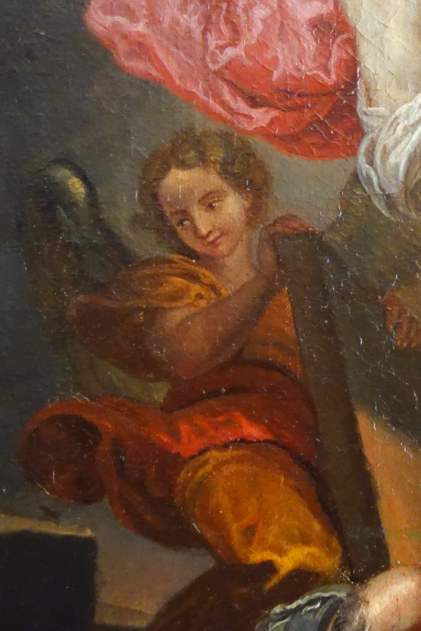 Christ Resurrection after Van Loo, oil on canvas, Louis XIV gilt wood frame