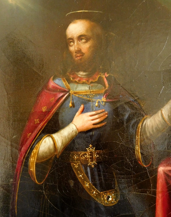 19th century French school : portrait of Saint Ferdinand III, King of Spain