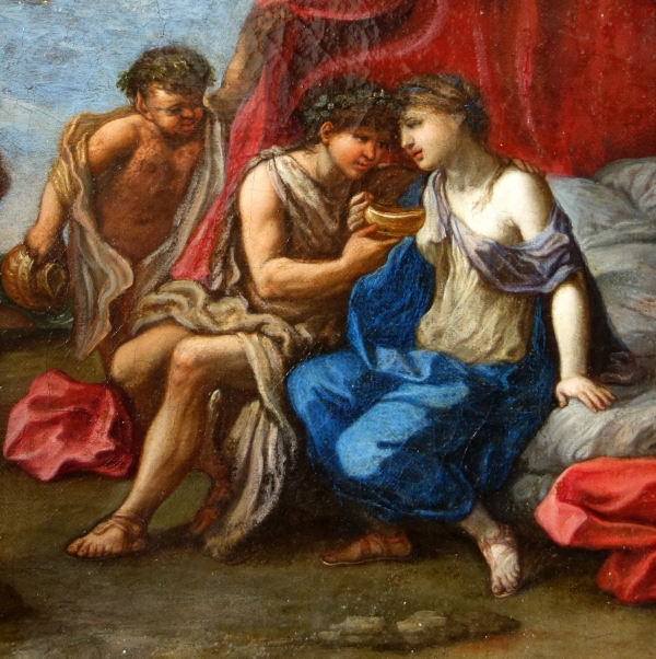 17th century school - Bacchus & Ariane on Naxos Island - mythological scene - Oil on canvas 61cm x 41cm