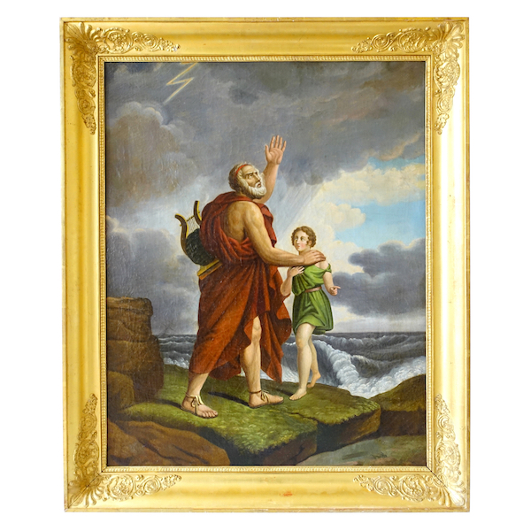 19th century French school, Homer after Francois Gerard mythological scene, oil on canvas