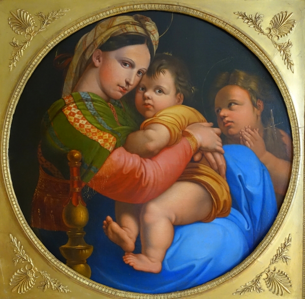 La Madonna della Seggiola circa 1820 after Raffaello Sanzio - 91cm x 91cm