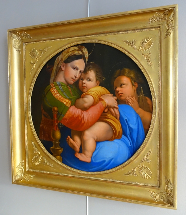 La Madonna della Seggiola circa 1820 after Raffaello Sanzio - 91cm x 91cm