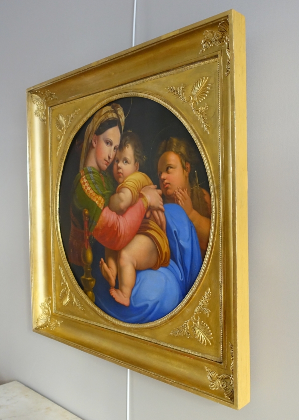 La Madonna della Seggiola circa 1820 after Raffaello Sanzio - 91cm x 91cm