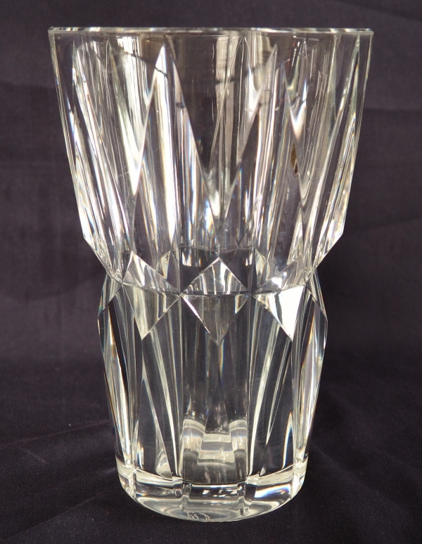 Détail — Vase en cristal de Saint Louis, modèle Camaret - signé - 20cm