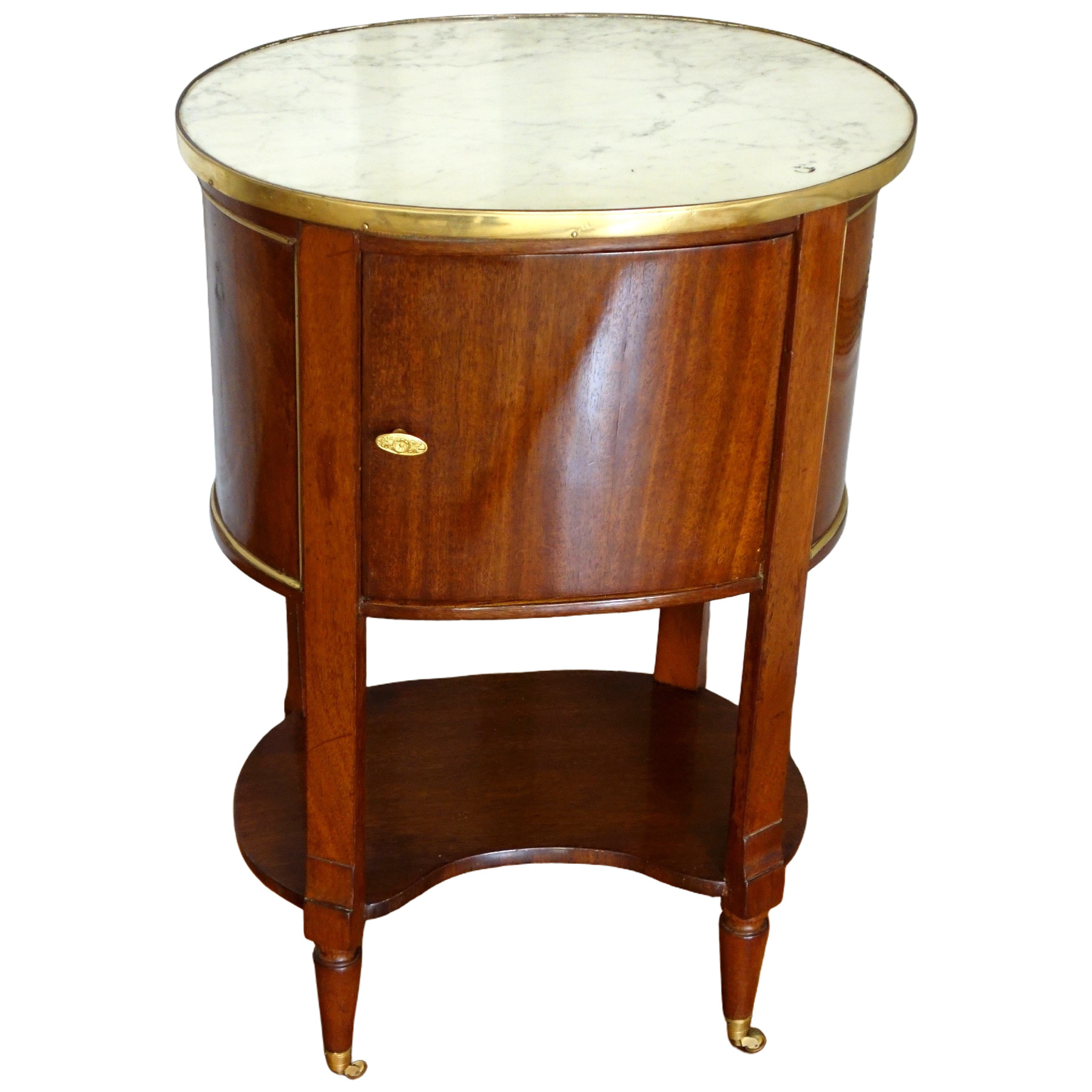 Table de salon ou chevet d'époque Louis XVI en acajou, fin XVIIIe - début XIXe siècle