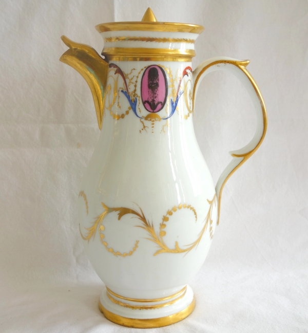 Detail — Late 18th century Paris porcelain coffee pot