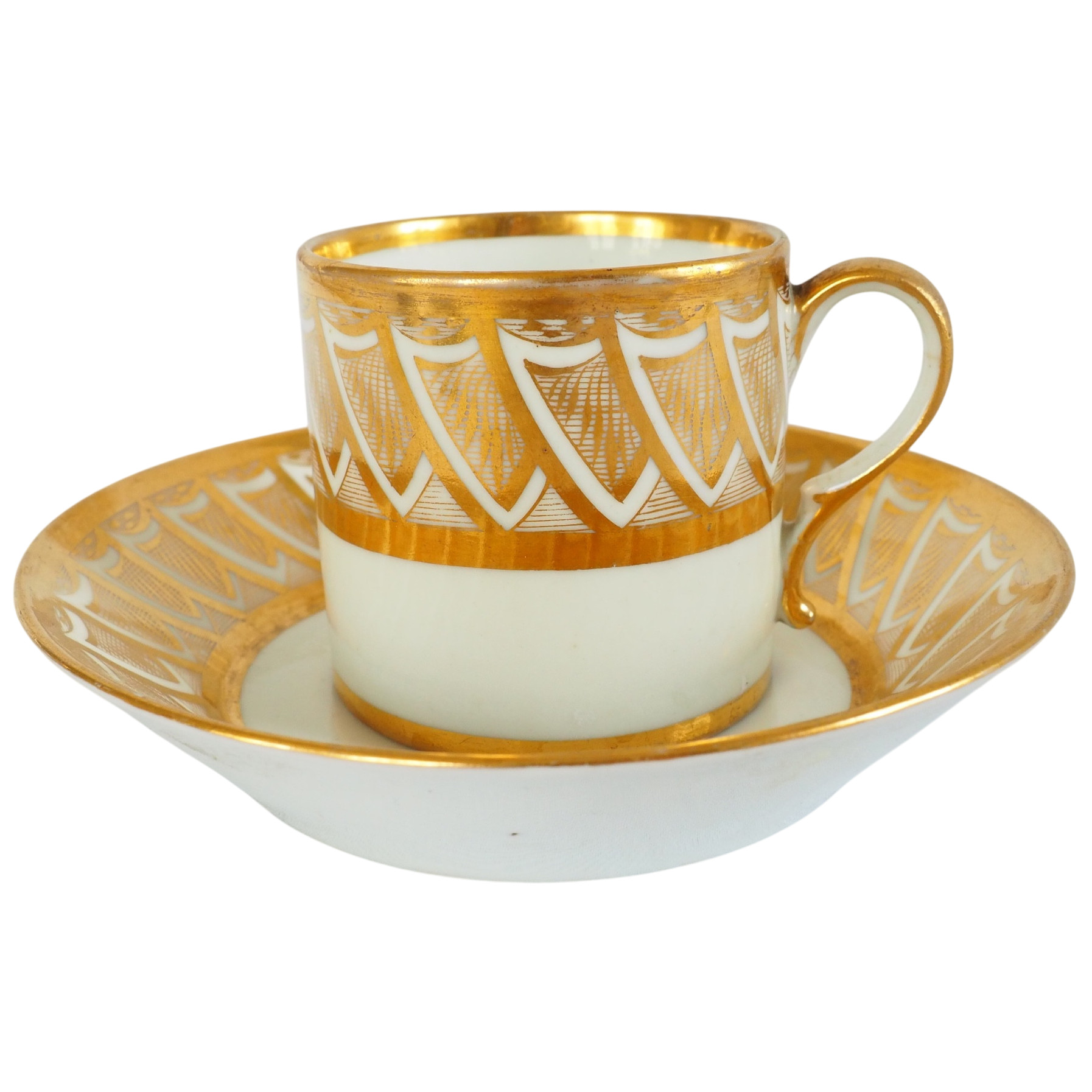 Empire porcelain litron-shaped coffee cup attributed to Dagoty