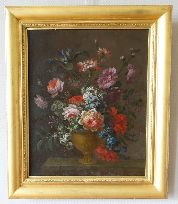 Détail — Ecole française du XIXe siècle : tableau de fleurs vers 1800 - 80.2cm x 67.7cm