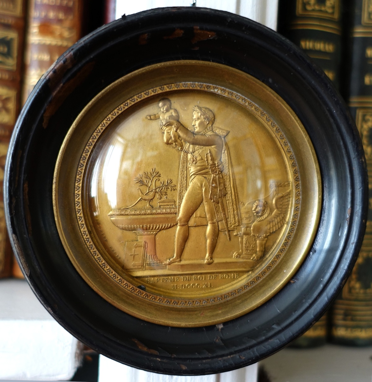 Détail — Le baptême du Roi de Rome - miniature souvenir historique de l'Empire